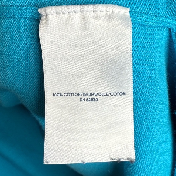 Lands' End Women's Turquoise and Navy Colorblock Duster Cardigan Bold Size XL - Picture 16 of 16